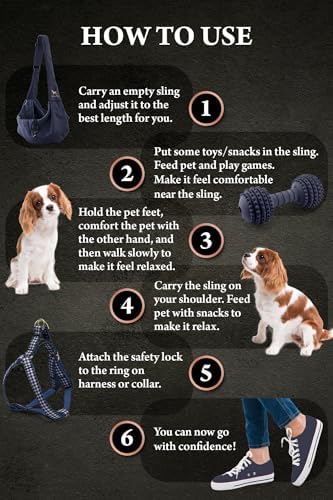 Noah & Paw Dog Sling Carrier for Small Dogs 5-18lb, Dog Sling for Small Dogs and Cats, Dog Carrier with Adjustable Padded Strap, Premium Twill, Lined with Fur, Double Safety Feature, Machine Washable - Image 6