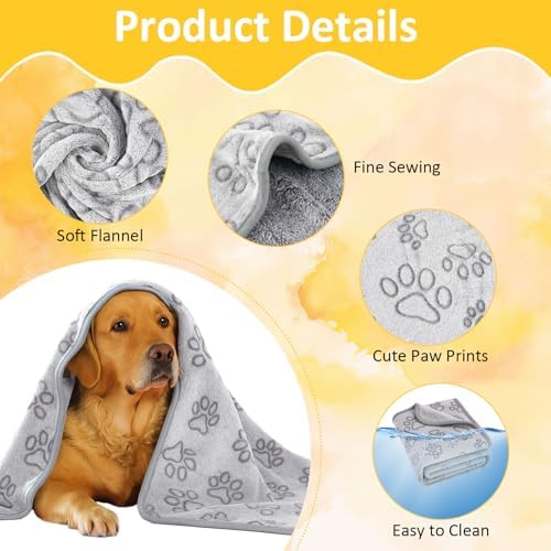 Dog Blankets for Medium Dogs, Cat, Premium Soft Dog Blankets for Small Dog - Image 3