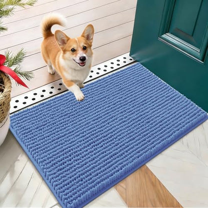 OLANLY Dog Door Mat for Muddy Paws 24x16, Extra Absorbent Chenille Mud Mat by OLANLY