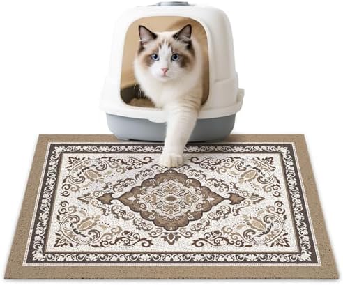 Unicorn Catcher 24"x15" Cat Litter Mat Non-Slip Washable Litter Box Mat by UnicornCatcher