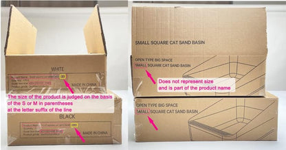 Sfozstra High Sided Cat Litter Box: Semi Open Anti Splash Easy Assembly - Image 4