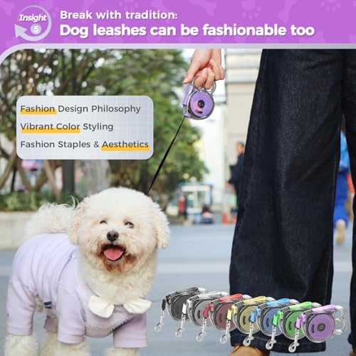 10 ft Retractable Dog Leash for Tiny & Small Dogs, Puppies, Cats - Image 6