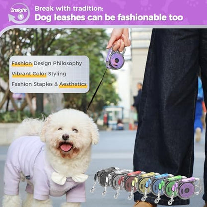 10 ft Retractable Dog Leash for Tiny & Small Dogs, Puppies, Cats - Image 6