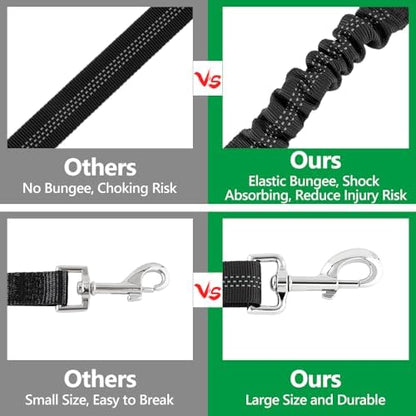 Plutus Pet Dog Seat Belt for Car Headrest, Reflective with Elastic Bungee - Image 5