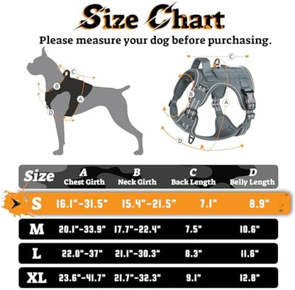 rabbitgoo Tactical Dog Harness for Small Dogs, No Pull Service Pet Vest - Image 3
