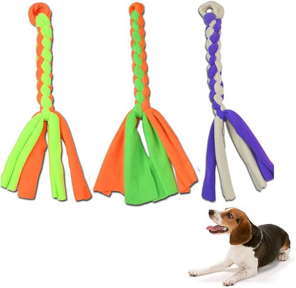 ASOCEA 3 Pack Dog Rope Toys Dog Flirt Pole Replacement Toys Pet Interactive Cotton Chew Toys Chase and Tug for Small Medium Dogs Puppies Breed Chewers …
