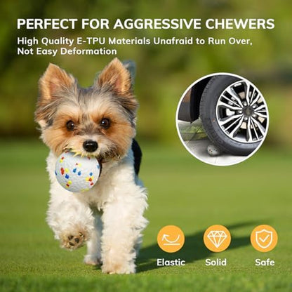 8 Pack Dog Balls, Dog Toy Balls 2.28'' - Indestructible Dogs Ball for Aggressive Chewers, Small Tennis Ball for Dogs(Small/Medium), Fit Same Listing Automatic Launcher Only​ ETPU Material - Image 5