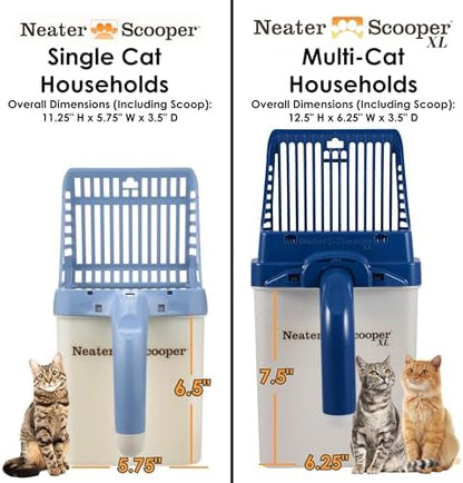 Neater Pet Brands Neater Scooper Standard Cat Litter Scoop, 15 Refill Bags – Mess-Free Cat Litter Scooper with Bag, Spill-Proof Kitty Box Sifter, Bin Doubles as Scoop Holder, For Single-Cat Households - Image 5
