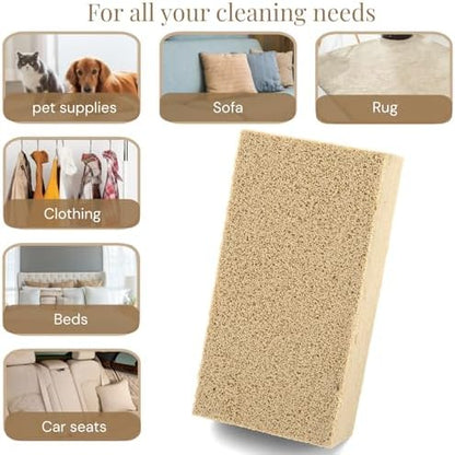ZOOFOX 3 Pack Pet Hair Remover Sponge, Reusable Cat and Dog Hair Remover Tool, Effectively Removes Pet Hair, Lint and Dander from Furniture, Carpet, Bedding and Clothing - Image 5