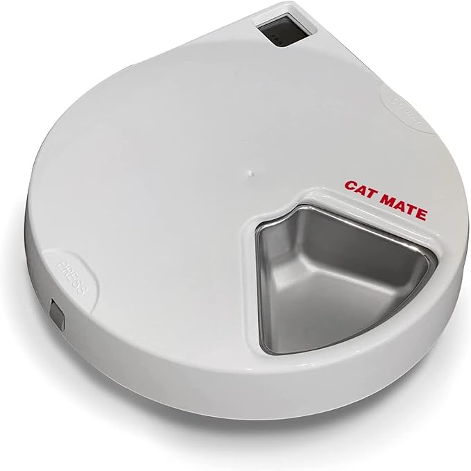Cat Mate Stainless Steel Bowl Inserts - Replacement Bowls for 5-Meal C500 Automatic Pet Feeder (Pack of 5)