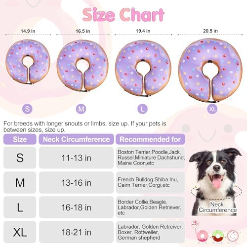 BEAUTYZOO Dog Cone Collar Alternative After Surgery,Pet Neck Donut E‑Collar - Image 2