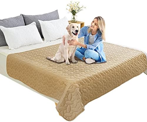 Ameritex Pet Bed Cover Dog Bed Blanket for Sofa and Furniture Waterproof New Pattern Design (52x82 Inch, Sand) - Image 2