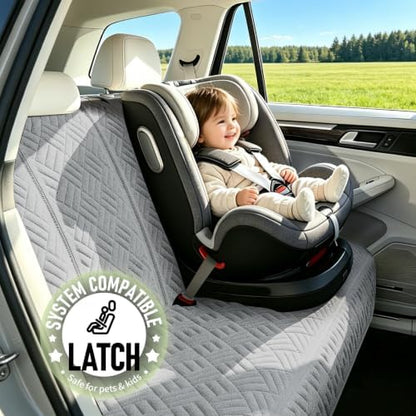 Dog Car Seat Cover for Back Seat, Waterproof 600D Oxford Protector - Image 6