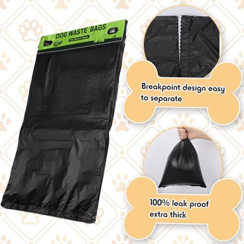 Ireer 1000 Pcs Dog Waste Bags Bulk, Pet Feces Bags with Hang Hole - Image 3