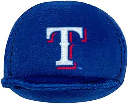 BEST PLUSH CAT TOY: MLB TEXAS RANGERS Complete Set of 3 piece Cat Toys filled with Fresh Catnip. Includes: 1 Baseball Cap Cat Toy, 1 Baseball Cat Toy with Feathers & 1 Beer Bottle. Beautiful Team LOGO - Image 2