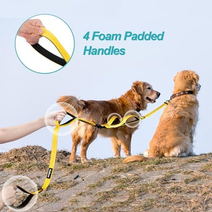 PetBonus Double Dog Leash, No Tangle Dual Leash, Walking Training Lead - Image 3
