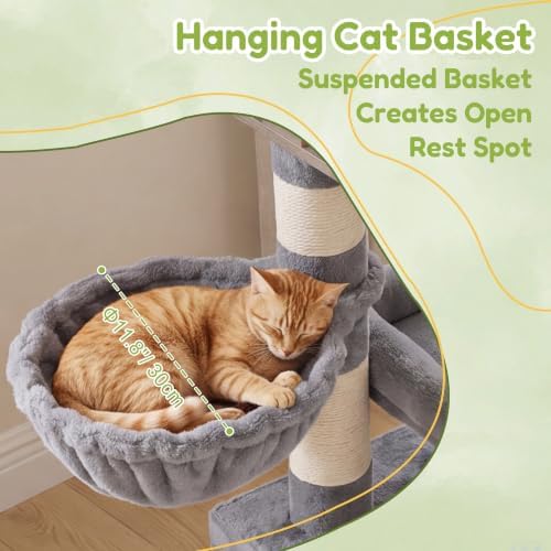 Heybly Cat Tree, Multi-Season Stable Cat Activity Tower, HCT207SW - Image 7