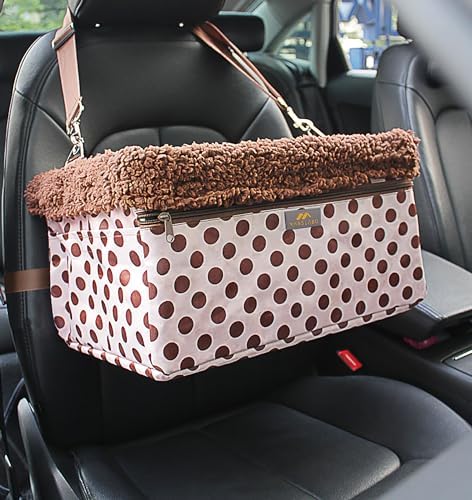 Dog Car Seats for Small Dogs, Upgrade Dog Booster Seat with Metal Frame Construction with Double-Layer Oxford, Perfect for Small Pets,XL-UP TO 20LBS - Image 2
