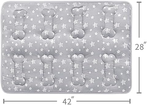 Dog Crate Pad Mat (42" X 28"), Soft Dog Bed Mat with Cute Prints - Image 4