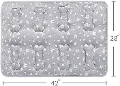 Dog Crate Pad Mat (42" X 28"), Soft Dog Bed Mat with Cute Prints - Image 4