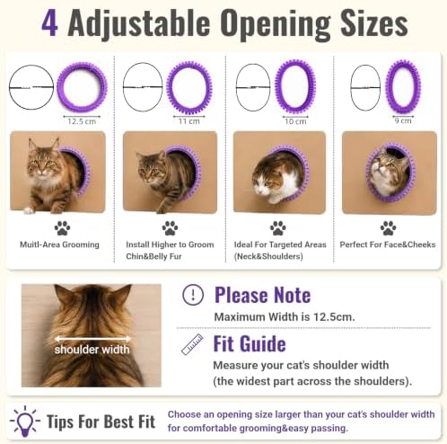 Cat Self Groomer Arch for Cardboard Boxes (Lavender | Refill) - Image 4