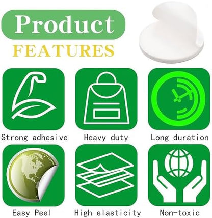 16 Pcs Adhesive Pads for Catnip Balls – Strong Double-Sided Replacement Pad Compatible with Most Wall-Mounted Catnip Balls – Double-Sided Adhesive Pads for Drawer, Door, Fridge, Toilet - Image 7