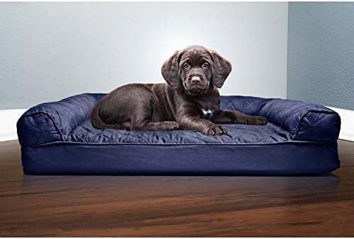 Furhaven Orthopedic Dog Bed for Medium/Small Dogs w/ Removable Bolsters & Washable Cover, For Dogs Up to 35 lbs - Quilted Sofa - Silver Gray, Medium - Image 5