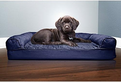 Furhaven Orthopedic Dog Bed for Medium/Small Dogs w/ Removable Bolsters & Washable Cover, For Dogs Up to 35 lbs - Quilted Sofa - Silver Gray, Medium - Image 5
