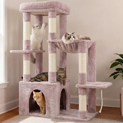 Heybly Heavy Duty Cat Tree with Large Base for Large Indoor Cats HCT026MU by HEYBLY