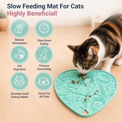 Interactive Cat Puzzle Feeder & Dog Enrichment Toy, Slow Feeder for Indoor Cats, Kittens, Puppies & Small Dogs, Treat Dispensing Food Puzzle to Encourage Foraging, Mental Stimulation & Reduce Boredom - Image 2