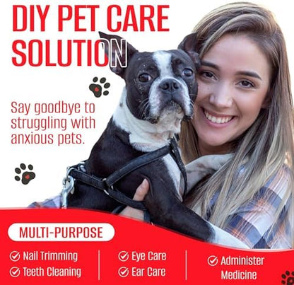 Dog Grooming Hammock for Cats – Pet Restraint for Nail Trimming with Pet Nail Clipper – Dog Sling for Grooming, Pet Hammock for Nail Cutting & Grooming Harness (Legs Spacing: 3.9-8.9”)/Max W:12lb) - Image 7