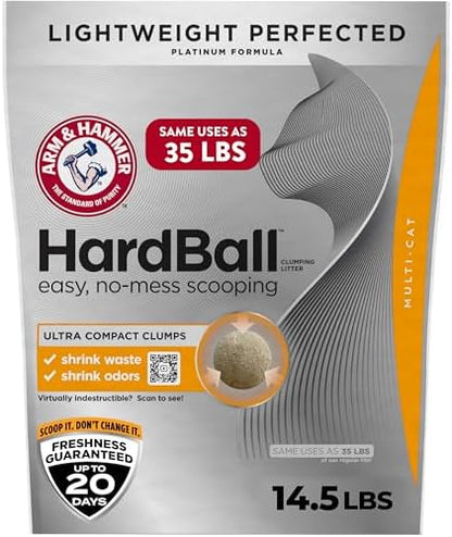 ARM & HAMMER HardBall Clumping Cat Litter, Garden Bloom, 14.5 Lbs by ARMHAMMER