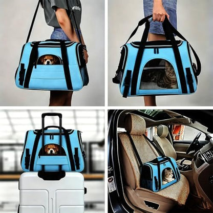 Cat Carrier Bag, Airline Approved Soft Carrier for Cats & Small Dogs - Image 2