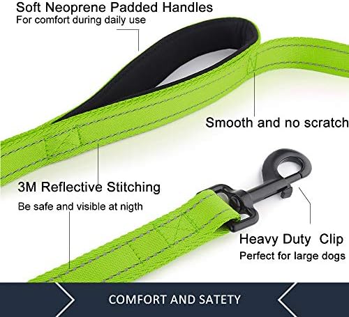 Plutus Pet Double Handle Dog Leash, 5 FT Long, for Medium Large Dogs - Image 2