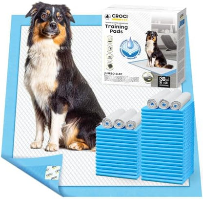 CROCI XXL Puppy Pads with Adhesive Tabs Disposable Pee Pads 36x36in 30Ct by CROCI