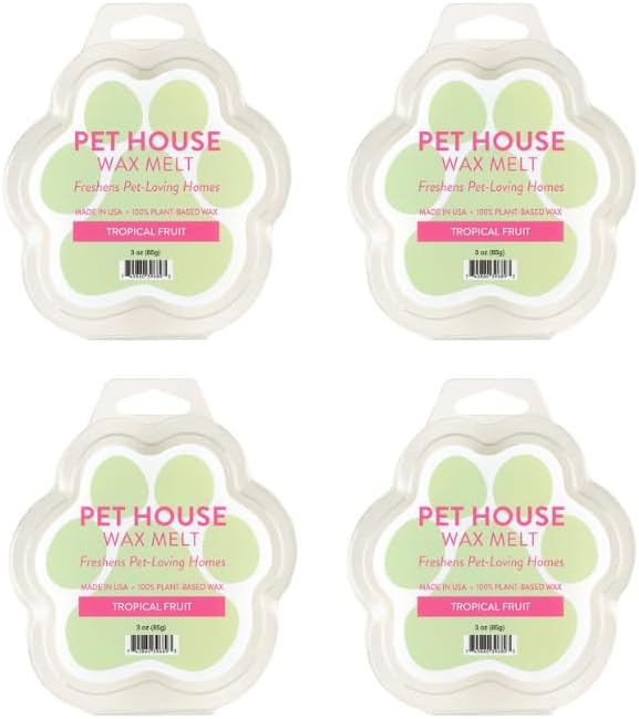 Tropical Fruit Spring and Summer Wax Melts Plant-Based Wax, 4 Pack by OneFurAll