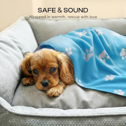 LINENLUX Fleece Dog Blankets 6-Pack, Soft Stretchy for Small Medium Puppy - Image 4