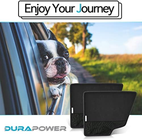 Durapower Dog Car Door Protector丨2 Pack Extra Big & Thick Anti Pet Scratching Waterproof Vehicle Door Covers Guard Truck Interior Panel Safe SUV Universal 600D Black - Image 6