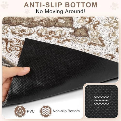 Unicorn Catcher 24"x15" Cat Litter Mat Non-Slip Washable Litter Box Mat - Image 3