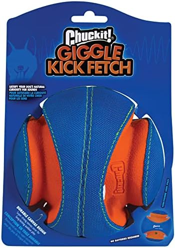 ChuckIt! Kick Fetch Dog Toy Ball With Giggle Sounds, Small - Image 6