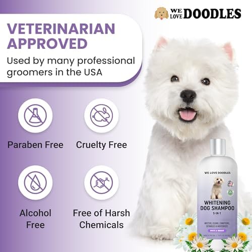 Dog Whitening Shampoo & Conditioner, Removes Stains On White Coat, USA Made - Image 5