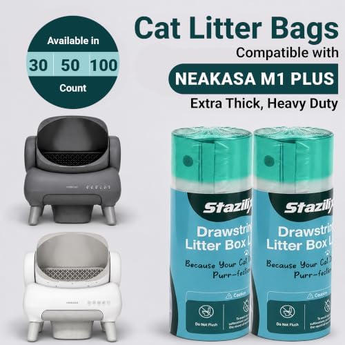 Extra Thick Replacement liners for Neakasa M1 Plus Litter Box, 50 Bags - Image 3
