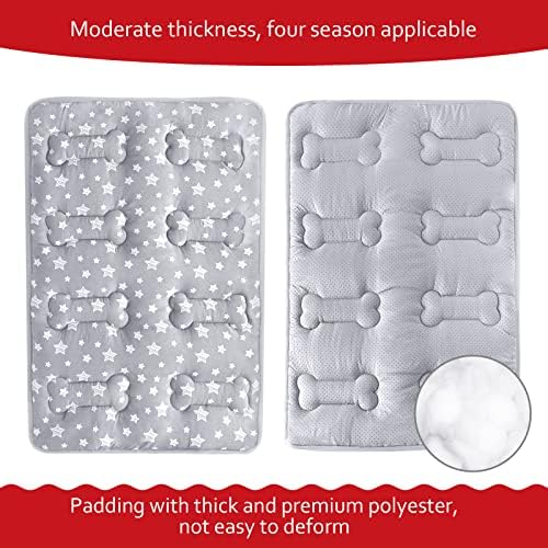 Dog Crate Pad Mat (42" X 28"), Soft Dog Bed Mat with Cute Prints - Image 3