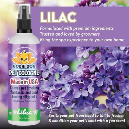 Bodhi Dog Premium Dog Cologne - Deodorizing Dog Perfume & Conditioner for Dogs & Cats - Natural Long Lasting Spray - Keeps Pets Fresh All Day - Gentle & Safe Formula, Made in USA (Lilac 8 Fl Oz) - Image 3