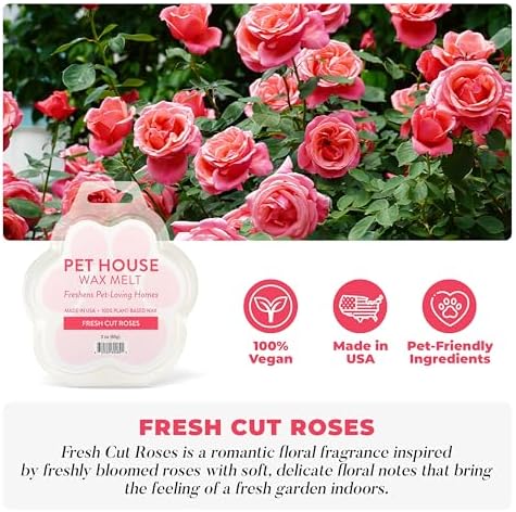 Fresh Cut Roses & Lilac Garden Spring and Summer Wax Melts Plant-Based Wax - Image 3