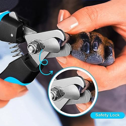 Candure Dog Nail Clippers and Trimmer with Safety Guard to Avoid Over-Cutting Toe Nails, Professional Grooming Pet Nail Clipper with Nail File for Small, Medium & Large Breeds - Image 4