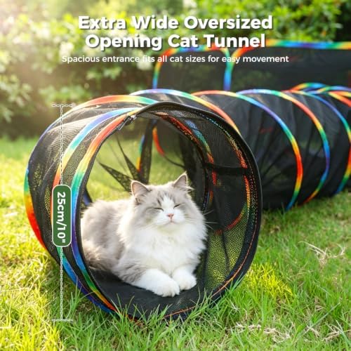 PAWZ Road Outdoor Cat Tunnel Portable Catio 2 in 1 Cat Tent & Play Tunnel - Image 4