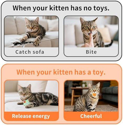Mini Cat Catnip Toys for Indoor Cats 9 Pack - Image 4