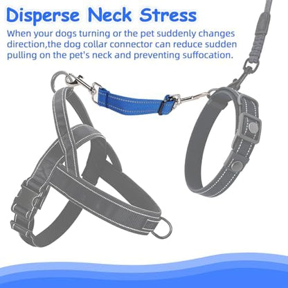 YUEPET Dog Safety Collar Clips 2 Pack Adjustable Prong Collar Backup Clips - Image 3