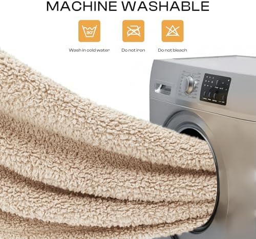 Luciphia 1 Pack 3 Calming Dog Blanket Fluffy Premium Fleece Pet Blankets Soft Sherpa Throw for Dogs Puppy Cat Beige/Pink/HazeBlue Medium (30" x20") - Image 4